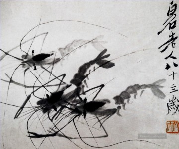  chinesisches - Qi Baishi Shrimps 1 traditionell chinesisches